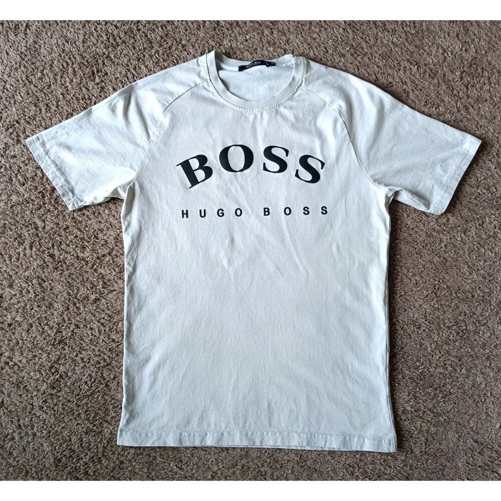 Hugo Boss T-Shirt Women's Medium Tan Short Sleeve